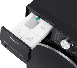 Стиральная машина Hisense WD5S1045BB, с фронтальной загрузкой, 10.5кг, 1400об/мин, с паром, с сушкой, инверторная