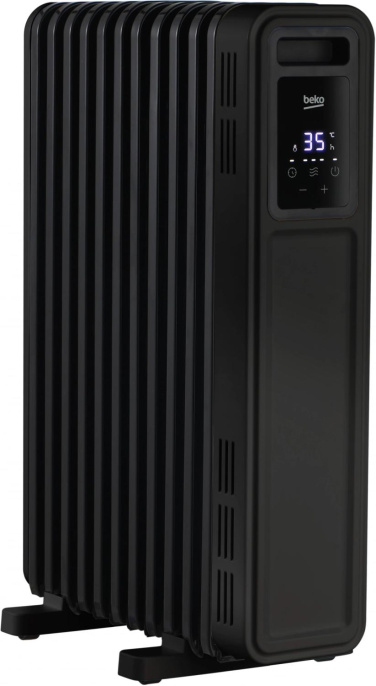 Масляный радиатор Beko Winter Range RHO 8323 B, с терморегулятором, 2300Вт, 11 секций, 3 режима, черный