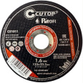 Отрезной диск Cutop T41-125x1.6x22.2 C01011 по металлу, диаметр: 125 мм, посадочный диаметр: 22.2 мм, назначение: сталь, чугун, арматура, профильная труба, нержавеющая сталь, форма: прямой