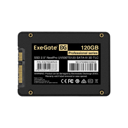 Накопитель SSD 2.5" 120GB ExeGate NextPro UV500TS120 (SATA-III, 3D TLC) EX276536RUS