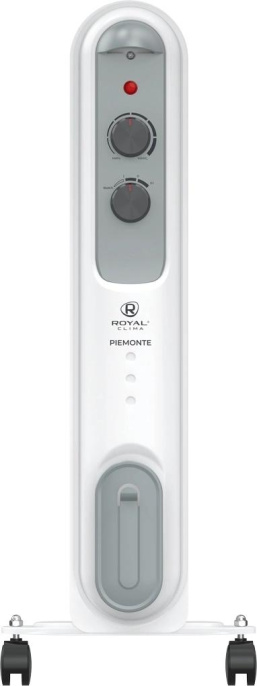Радиатор масляный Royal Clima PIEMONTE ROR-P5-1000M 1000Вт белый/серый