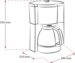 Кофеварка Melitta Look V Therm Timer Black Filter, капельная, черный / нержавеющая сталь [1025-18]