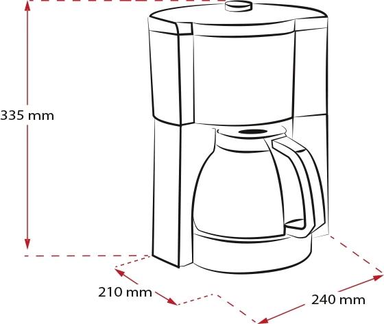 Кофеварка Melitta Look V Therm Timer Black Filter, капельная, черный / нержавеющая сталь [1025-18]