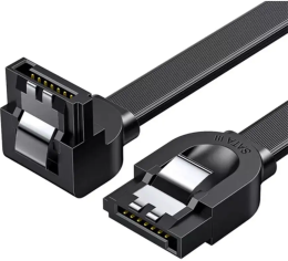 Кабель угловой UGREEN US217 30797 SATA 3 Data Cable 90° угол. Длина: 0,5 м. Цвет: черный