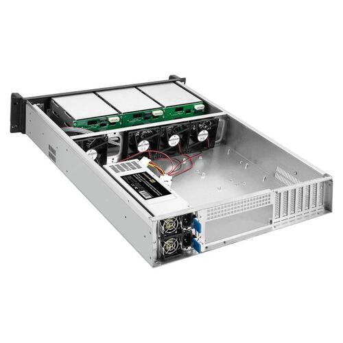 Серверная платформа ExeGate Pro 2U650-HS09 <RM 19", высота 2U, глубина 650, Redundant БП 2x800W, 9xHotSwap, 2*USB> EX294280RUS