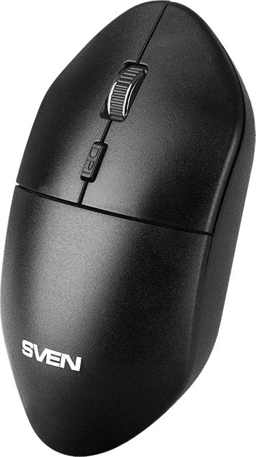 Беспроводная мышь Sven RX-515SW чёрная 2,4 GHz, 3+1кн. бесш. кн., 800-1600DPI, блист SV-019969