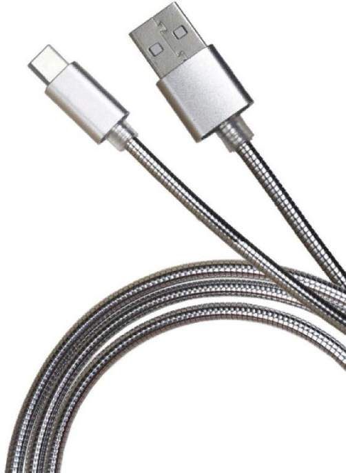 Кабель PREMIER 5-933M2 1.0S, USB Type-C m - USB m , 1м, серебристый