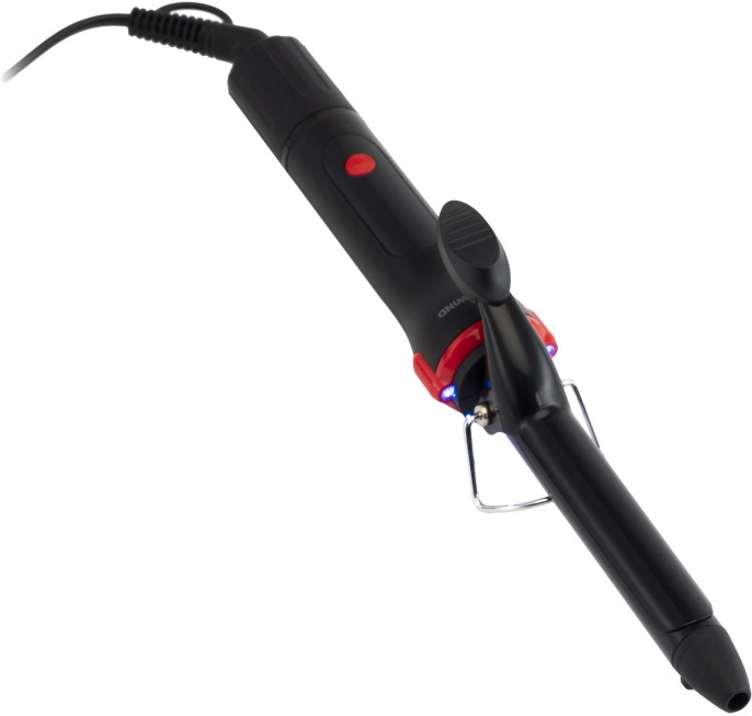 Щипцы для завивки StarWind SHS 7044,  черный и красный