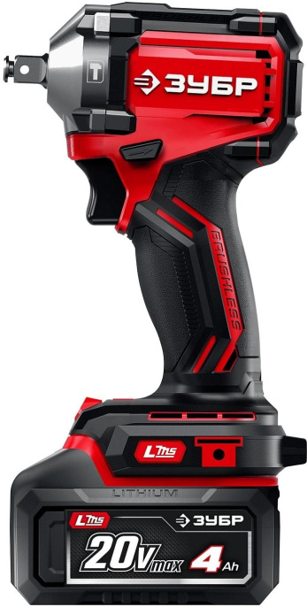 Гайковерт Зубр ГБУ-350-41 40Вт аккум. патрон:квад.3/4"