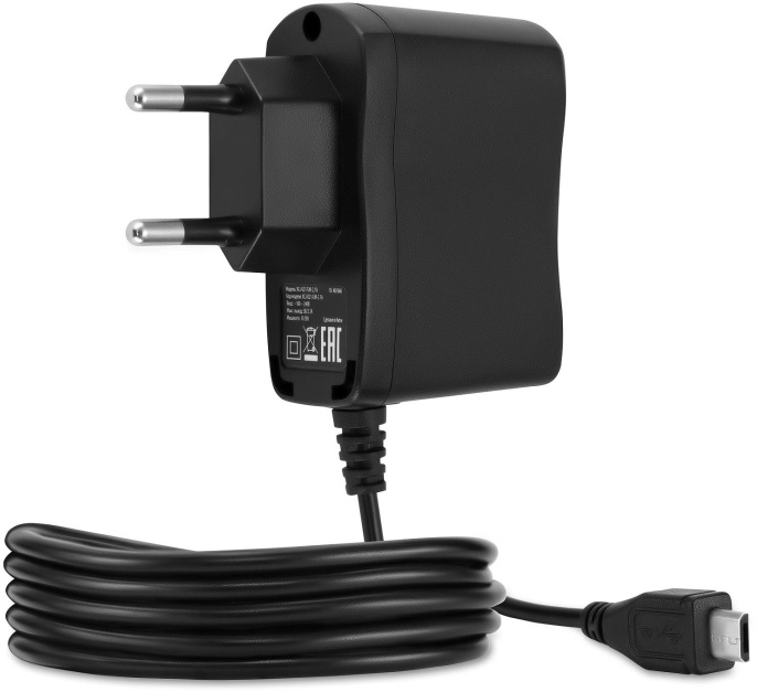 Сетевое зарядное устройство Buro XCJ-021-EM-2.1A, microUSB, 10.5Вт, 2.1A, черный