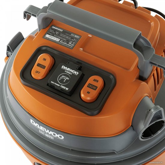 Строительный пылесос Daewoo DAVC 6025S 2500Вт (уборка: сухая/сбор воды/выдув) оранжевый