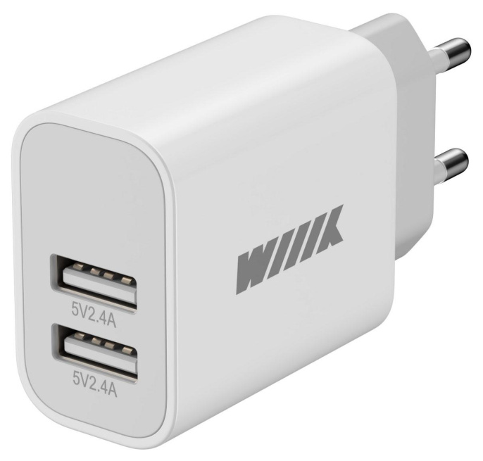 Сетевое зарядное устройство Wiiix UNN-1-2-04-W, USB-C, 2.4A, белый