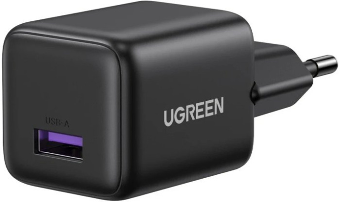 Сетевое зарядное устройство UGREEN X518 75613 18W USB-A GaN Fast Charger. Цвет: черный (75613_)