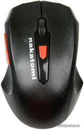 Мышь MRON-07U BLACK Nakatomi Navigator RF 2.4G Optical - 6 кнопок ролик прокрутки, USB, черная
