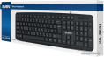 Клавиатура Sven KB-S230 Black (SV-018399) (проводная, мембранная, 104 клавиши, USB, влагоустойчивая конструкция, регулируемая высота, длина кабеля 2м)