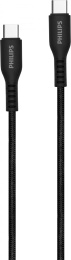 Кабель Philips DLC8701,  USB Type-C (m) -  USB Type-C (m),  1.2м,  3A,  черный