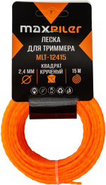 Леска для триммера Maxpiler MLT-12415 (2.4ммх15м, квадрат крученый)