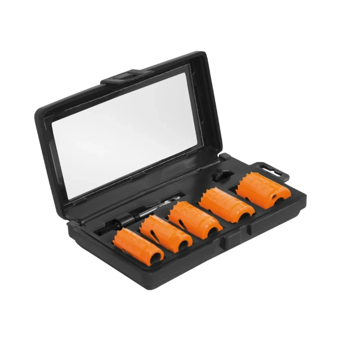 Набор коронок универсальных биметаллических (22-38 мм; 5 шт.) Кратон 1 04 01 001