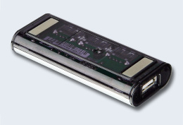 Концентратор внешний ATEN UH284Q9Z-AT 4 порта, USB 2.0, питание от шины, некаскадируемый, цвет: черный
