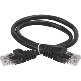 Патч-корд ITK категории 5е UTP 1 м черный PC09-C5EU-1M