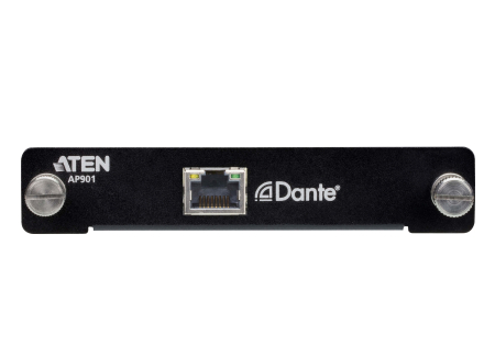 ATEN AP901-AT Карта интерфейсная, Dante Ultimo 100/1000 Mbps, 2 цифровых звуковых входа, дискретизация звука 24-бита; 44.1/48кГц