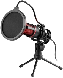 Игровой стрим микрофон Defender Forte GMC 300 USB, провод 1.5 м 64631