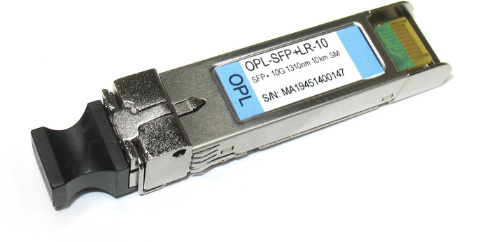 Трансивер OPL OPL-SFP+LR-10 (оптический SFP+, SM, 10G, 1310nm, 10km, 2*LC)
