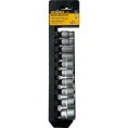 Набор торцевых головок NIKONA 3/8", 10-22мм, пластиковый держатель, 10пр 09-895