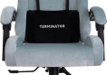 Кресло игровое Knight Terminator серо-голубой Light-28 крестов. металл