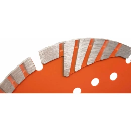 Диск алмазный отрезной сегментный с защитными сект, 125x22,2 мм сухая резка Gigant G-10352