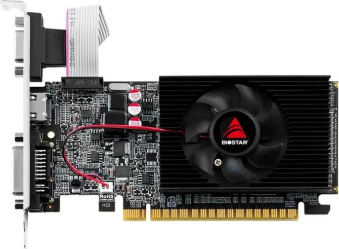 Видеокарта Biostar NVIDIA GeForce GT 610 VN6103THX6 2ГБ DDR3, Low Profile, Ret