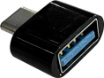 Адаптер Buro USB A f - USB Type-C m , черный [bu-usb3-af-cm]