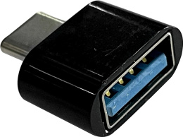Адаптер Buro USB A f - USB Type-C m , черный [bu-usb3-af-cm]