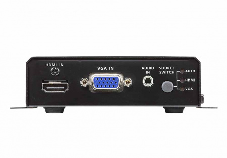 ATEN VC1280-AT-G Конвертер, VGA/HDMI+AUDIO HDMI, HD-DB15+HDMI+MIM-JACK HDMI, Female, Б.П. 5V, 3840x2160 30Hz 4:2:0;DDC2B;Analog + Digital stereo audio input