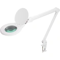 Лупа на струбцине REXANT круглая, 5D, с подсветкой, 72 SMD, сенсорный регулятор яркости, диаметр 152 мм, белая 31-0532