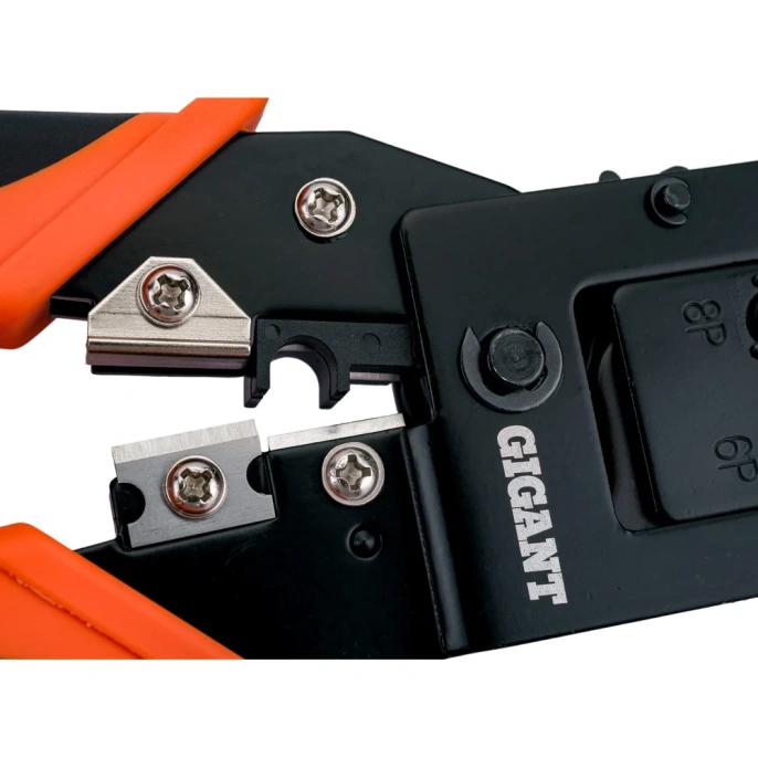 Кримпер для обжима телефонных и компьютерных клемм Gigant RJ11, RJ12, RJ45 GCCT-1