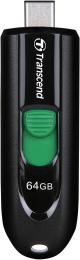 Флешка USB Type-C Transcend Jetflash 790C 64ГБ, USB3.0, черный [ts64gjf790c]