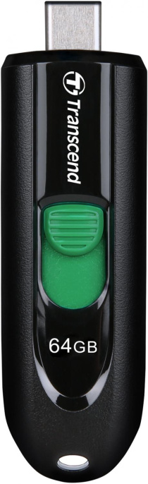 Флешка USB Type-C Transcend Jetflash 790C 64ГБ, USB3.0, черный [ts64gjf790c]