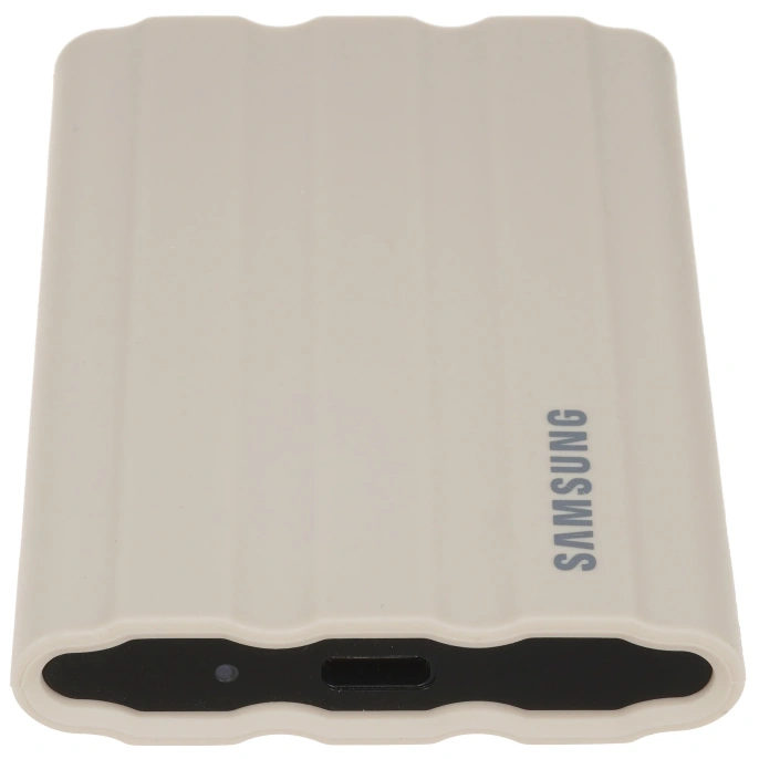 Внешний накопитель Samsung T7 Shield 1TB MU-PE1T0K/WW (бежевый), USB-C, запись - 1000МБ/с, чтение - 1050МБ/с