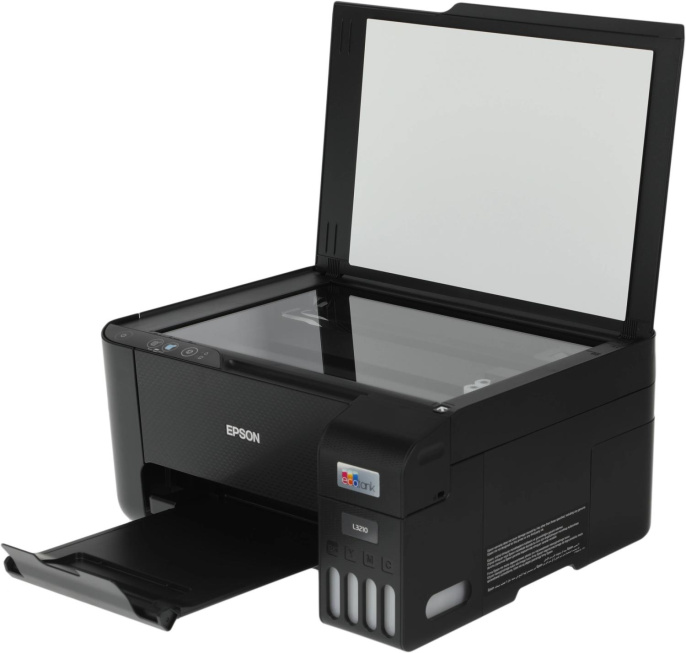 МФУ струйное Epson EcoTank L3210 (103) цветная печать, A4, с СНПЧ, черный [c11cj68405/c11cj68403]