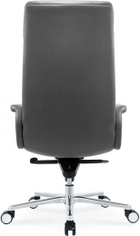 Кресло руководителя Cactus CS-LGR-DUBLIN, кожа, до 120кг, серый