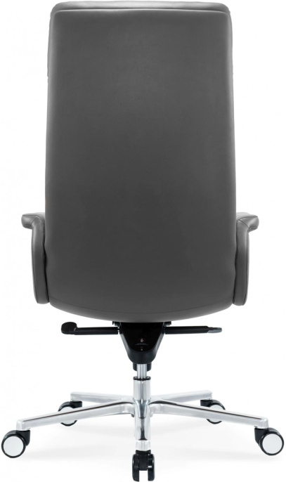 Кресло руководителя Cactus CS-LGR-DUBLIN, кожа, до 120кг, серый