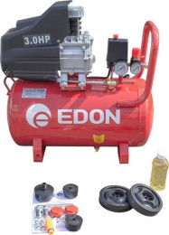 Компрессор поршневой Edon 39778 масляный 207л/мин 50л 1800Вт красный