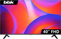 Телевизор LED BBK 40" 40LEM-1032/FTS2C B черный FULL HD 60Hz DVB-T2 DVB-C DVB-S2 USB RUS 40LEM-1032/FTS2C B