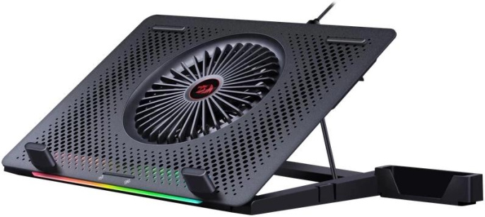 Подставка для ноутбука Redragon Ivy, 15.6", 360х250х55 мм, 2хUSB, вентиляторы 5 х 140 мм, 890г, черный [77905]