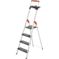Стремянка Hailo L100 TopLine (4 ступени, алюминиевая, с лотком и выдвигающейся ручкой) 8050-407 8050407