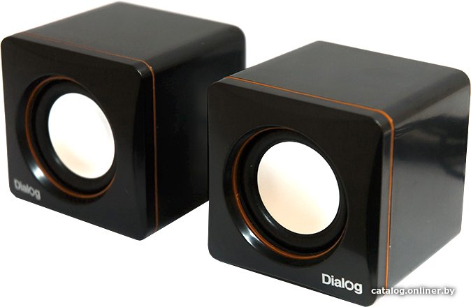 Акустическая система Dialog AC-04UP BLACK-ORANGE 2.0, 6W RMS