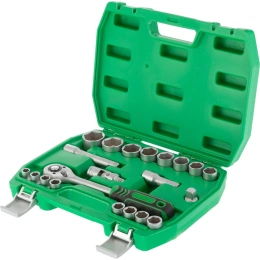 Набор инструментов INTERTOOL 21ед., 1/2", Cr-V ET-6021SP