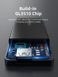 Концентратор CABLETIME CB03B (CT-HUBT3-PB) 4 порта, 5Gbps, 0.15 м, с адаптером USB-C, USB-хаб для ноутбука и ПК