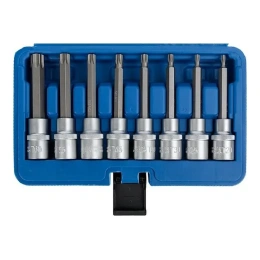 Набор головок со вставкой TORX 1/2" DR, длина 100 мм, 8 предметов VERTUL VR50190